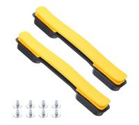 sourcing map 2 piezas de repuesto para asa de equipaje de 21,6 cm para maleta, de plástico, con tornillos, amarilla
