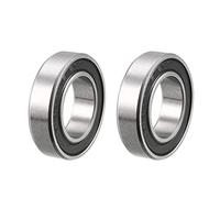 sourcing map 2 Piezas Rodamientos de Bolas 16287-2RS, Cojinetes de Bolas de Ranura Profunda, 16x28x7mm Rodamientos Rígidos Bolas de Doble Sellado, de Acero Cromado para Equipo Mecánico