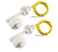 sourcing map 2 Piezas Tanque Piscina Agua Nivel Sensor Recto Ángulo Flotador Interruptor