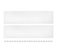 sourcing map 2 placas de puerta de aluminio de 20,3 x 76,2 cm de grosor, para puerta delantera exterior o puerta trasera, color blanco