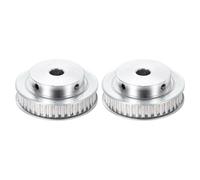 sourcing map 2 poleas de distribución de aluminio, XL de 40 dientes de 12 mm, polea de correa de distribución de rueda síncrona de 5,08 mm, paso de 11 mm, ancho de ranura para correa, máquina CNC