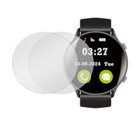 sourcing map 2 protectores de pantalla de reloj de vidrio templado de 40 mm, protección antiespía, esfera de cristal, protección universal, suave, antimiradas, película redonda para relojes