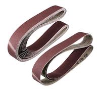 sourcing map 2-Pulgadas x 48 Pulgadas (50mm x 1220mm) Banda Lijado 80 Granos Óxido Aluminio 12pcs