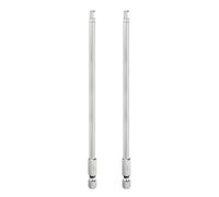 sourcing map 2 puntas de destornillador de cabeza hexagonal plana H4 de 4 mm, punta magnética de 150 mm de largo, vástago hexagonal de 1/4 pulgadas, llave métrica para tornillos de cabeza hexagonal