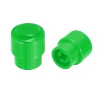 sourcing map 2 puntas de interruptor de palanca de guitarra de 3 vías y 5 vías, punta de botón de plástico con ranura cruzada para piezas de repuesto de guitarra eléctrica SQ ST TL, color verde