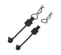 sourcing map 2 retenedores de clip de cuerpo, varilla de 1.4 mm, clips RC de 45 grados, pasadores elásticos R para todos los modelos a escala 1/8 1/10 de camión oruga de coche, piezas de repuesto