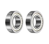 sourcing map 2 rodamientos de bolas 15309-ZZ no estándar de 15 mm de diámetro interior x 30 mm de diámetro exterior x 9 mm de grosor, rodamientos dobles de acero cromado sellados de goma para