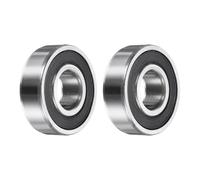 sourcing map 2 rodamientos de bolas 174213-2RS no estándar de 17 mm de diámetro interior x 42 mm de diámetro exterior x 13 mm de grosor, rodamientos dobles de acero cromado sellados de goma para