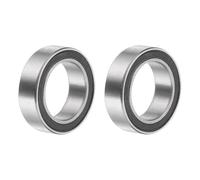 sourcing map 2 rodamientos de bolas SMR128-2RS de ranura profunda, 8 x 12 x 3,5 mm, rodamientos de doble blindaje de acero inoxidable 440C, ABEC 5