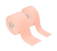 sourcing map 2 rollos de cinta de calafateo impermeable autoadhesiva, tira selladora para baño, bañera, inodoro, cocina, encimera, suelo, protector de bordes de pared, rosa, 0.9 x 10.5 pies, 1.5 x