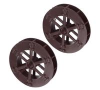 sourcing map 2 ruedas de agua para fuente, 3.1 pulgadas, estatua de la fortuna, ruedas de acuario, decoración de fuentes de agua, color marrón