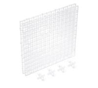 sourcing map 2 separadores de peceras de acuario, 12 x 12 pulgadas, difusor de luz de caja de huevos de plástico, separador de división inferior con clips de ventosa y ventosas para acuario