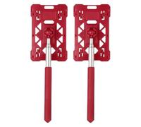 sourcing map 2 soportes telescópicos para tarjetas de aparcamiento de coche, ajustable, sin contacto, barra de pago para aparcamiento de vehículos, palo de deslizamiento para garaje, departamento