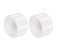 sourcing map 2 tapas de extremo de tubo de PVC, tapa de PVC SCH40 de 2 a 0.5 pulgadas, diámetro exterior de 8.41 cm de diámetro exterior, para acoplamiento estándar de 2 a 0.5 pulgadas, enchufe