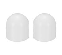 sourcing map 2 tapas difusoras de linterna, 43 mm de diámetro interior x 50 mm de altura, tapas protectoras de rosca de tornillo para luces LED de 44-46 mm, tornillo de tubo de muebles, color blanco