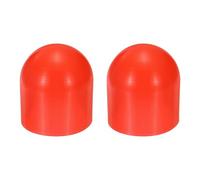 sourcing map 2 tapas difusoras de linterna, 43 mm de diámetro interior x 50 mm de altura, tapas protectoras de rosca de tornillo para luces LED de 44 a 46 mm, pernos de tubo de muebles, color rojo