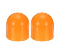sourcing map 2 tapas difusoras de linterna, 43 mm de diámetro interior x 50 mm de altura, tapas protectoras de rosca de tornillo para luces LED de 44-46 mm, tornillo de tubo de muebles, color naranja