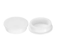 sourcing map 2 tapones de silicona redondos, impermeables, de goma, tapones de sellado de botellas, tapones de extremo de tubo para agujero de 57 mm, para botella de bañera, color blanco