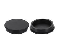sourcing map 2 tapones de silicona redondos, impermeables, de goma, tapones de sellado de botellas, tapones de extremo de tubo para agujero de 70 mm, para botella de bañera, color negro