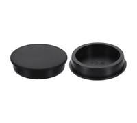 sourcing map 2 tapones de silicona redondos, impermeables, de goma, tapones de sellado de botellas, tapones de extremo de tubo para agujero de 72 mm, para botella de bañera, color negro