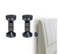 sourcing map 2 tapones para cabecero, marco de cama ajustable de 9 cm, herramienta antivibración, estabilizador de muebles para sofá, marco de cama, estantería, armario, color negro