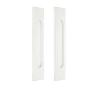 sourcing map 2 tiradores autoadhesivos para puerta corrediza, aleación de aluminio de 7 pulgadas, tiradores empotrados rectangulares para puertas de vidrio, ventanas, cajones, aparadores, armarios