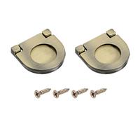 sourcing map 2 tiradores empotrados de 1.38 pulgadas, tiradores ocultos para muebles, tiradores de puerta con tornillos para cajones, armarios, aparadores, color bronce
