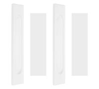 sourcing map 2 tiradores rectangulares autoadhesivos para puerta corrediza, de aleación de aluminio de 5.9 pulgadas, tiradores de dedo para puerta corrediza de granero, ventanas, armarios, color