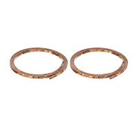 sourcing map 2 tiras de plástico de 1650 x 5 x 1,5 mm para guitarra acústica clásica, accesorios de piezas de guitarra, color marrón claro