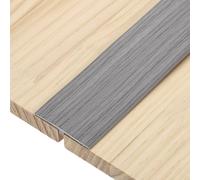 sourcing map 2 tiras de transición de moldura en T, 10 pies x 1.97 pulgadas (largo x ancho), tira divisora plana de PVC para piso autoadhesiva, borde de vinilo para unir huecos de suelo, puertas