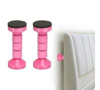sourcing map 2 topes para cabecero, marco de cama roscado ajustable de 11 cm, herramienta antivibración, estabilizador de muebles para sofá, marco de cama, estantería, armario, rosa