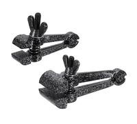 sourcing map 2 tornillos de banco universales de 1-3/8 pulgadas 1-1/2 pulgadas (35/38 mm), abrazadera de banco portátil para carpintería, perforación de metal, conducto de corte, negro (1.96 pulgadas