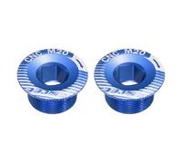 sourcing map 2 tornillos de cubierta de manivela M20 de aleación de aluminio para bicicleta, tornillo de fijación de manivela para bicicleta de montaña, color azul