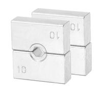 sourcing map 2 troqueles de crimpado hidráulico, 7 AWG, 10 mm, 8 toneladas, hexagonales, para crimpadora de terminales de cable eléctrico YQK-120, herramienta de crimpadora de cable de acero