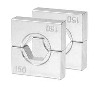 sourcing map 2 troqueles de crimpado hidráulicos de 150 mm, 12 toneladas, hexagonales, para YQK-240/300, herramienta de crimpadora de terminales de alambre eléctrico, cable de acero