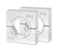 sourcing map 2 troqueles de crimpado hidráulicos de 240 mm, 12 toneladas, hexagonales, para YQK-240/300, herramienta de crimpadora de terminales de alambre eléctrico, cable de acero