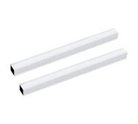 sourcing map 2 tubos cuadrados de aluminio 6063, 15 mm x 15 mm x 1 mm, grosor de pared de 204 mm/8 tubos de aluminio recto industrial, tubos de metal sin costuras para construcción, bricolaje y