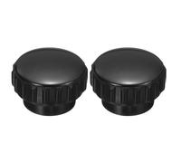 sourcing map 2 tuercas moleteadas, tuercas de sujeción M6 x 21 mm, tuercas redondas, tuercas de bloqueo de núcleo de cobre para piezas de impresora 3D, máquinas herramientas (negro)