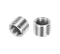 sourcing map 2 tuercas reductoras de rosca de acero inoxidable 316, M20 x 2.5 macho a M16 x 2 hembra, 15 mm de largo, métrico de reparación, adaptador roscado, reductor de manguito, cierre de