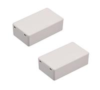 sourcing map 2 Uds 71x41x23mm Caja de Conexiones Electrónica de Plástico DIY Caja Gris Blanco