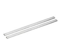 sourcing map 2 Uds Barra Plana de Acero Inoxidable 304 Grosor de 1/8" | Tiras de Recorte de Lámina, Ancho de 3/8", Longitud de 12", Acabado Cepillado, para Cocina Manualidades