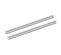 sourcing map 2 varillas de acero inoxidable 304, eje sólido de metal de 11 mm x 305 mm, barra redonda para modelo, avión, coches, barcos, manualidades, trabajo de metal