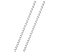 sourcing map 2 varillas totalmente roscadas, M10 x 1 mm, paso 304 de acero inoxidable 304 para mano derecha, varillas de tornillo roscadas de 400 mm/16 pulgadas para anclajes, pernos, perchas