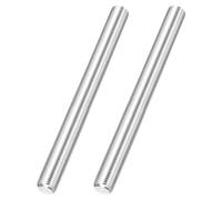 sourcing map 2 varillas totalmente roscadas, M18 x 1 mm, paso 304 de acero inoxidable 304 para mano derecha, varillas de tornillo roscadas de 100 mm/4 pulgadas para anclajes, pernos, perchas