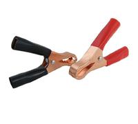 sourcing map 2 x chapada en cobre coche negro y rojo 50 A prueba carcasa rígida Alligator abrazadera 80 mm