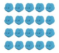 sourcing map 20 adornos de flores de tela de fieltro, apliques de costura de camelia no tejida de 1.57 pulgadas, adornos de flores artificiales para manualidades, bodas, fiestas, álbumes de recortes