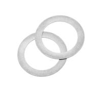 sourcing map 20 arandelas planas de acero inoxidable 304, espaciadores planos ultrafinos M40 x 50 x 0,1 mm, cierres de anillo plano para tornillos, reparación electrónica, industria automotriz,