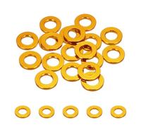 sourcing map 20 arandelas planas M8 de aluminio anodizado, arandelas avellanadas de 8 mm de diámetro, arandelas redondas para tornillo RC/FPV/PC/Drone/accesorios mecánicos, piezas de modelo, (tono