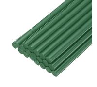 sourcing map 20 barras de pegamento caliente para pistola de pegamento de 11 mm x 8 pulgadas, mini barra de pegamento adhesivo termofusible, color verde oscuro