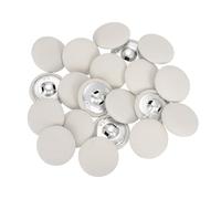 sourcing map 20 botones cubiertos de tela, 23 mm, 36 L, vástago de metal, botones de costura redondos, botón cubierto de tela para abrigos, vestidos, suéteres, sombreros, manualidades, color beige